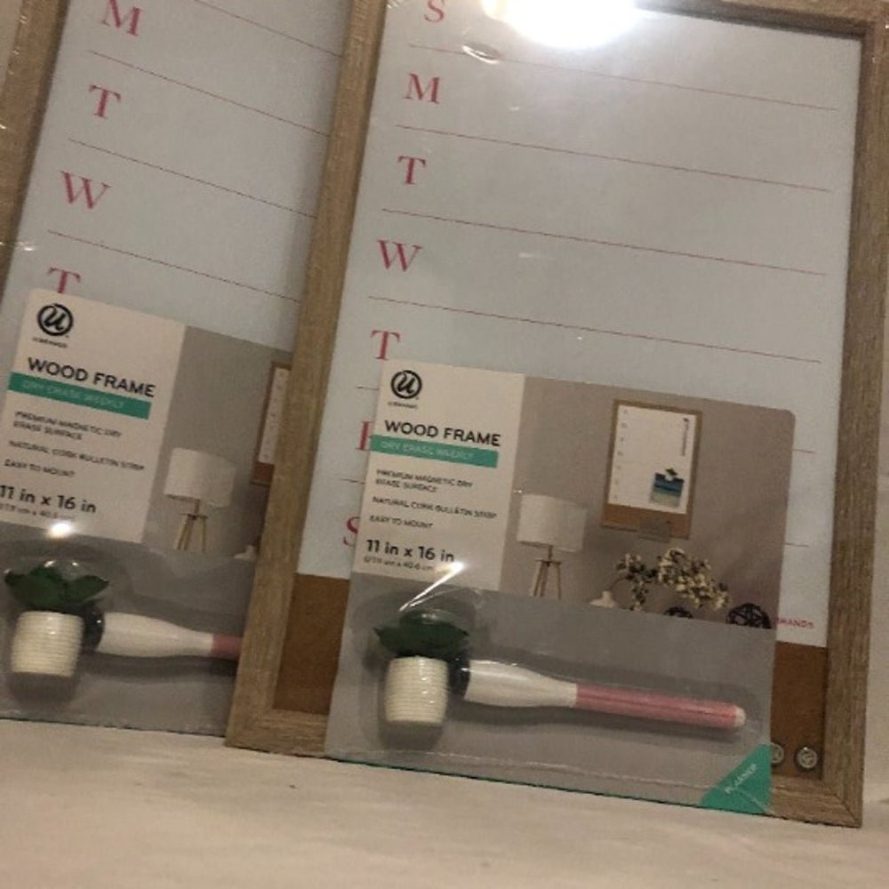 Dry Erase Wood Frame Weekly Planner